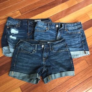 Aeropostale Midi Jean Shorts (ALL 3!)